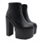 New Arrival Thick-soled Waterproof Women's Ankle Boots Night Clubwith Chunky High Heels 955