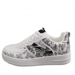 Graffiti animation men's shoes Low top casual shoes men's walking shoes 435